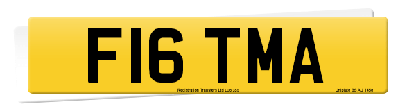 Registration number F16 TMA